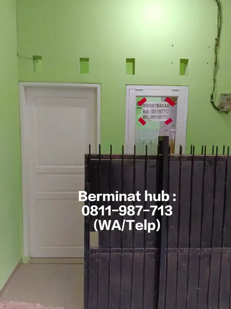 Rumah kontrakan 3 petak di Jatibening, bersih, nyaman, strategis