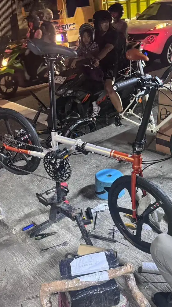 Wts sepeda lipat fnhon 20inch discbrake premium