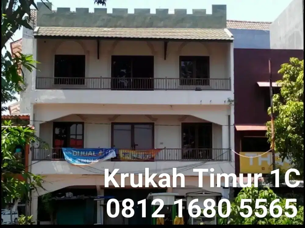 Ruko 3lantai tepi jalan raya tengah kota surabaya daerah ngagel