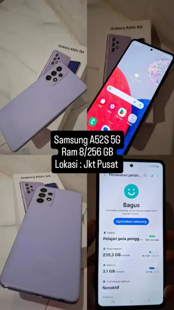 Samsung A52s dan A50s