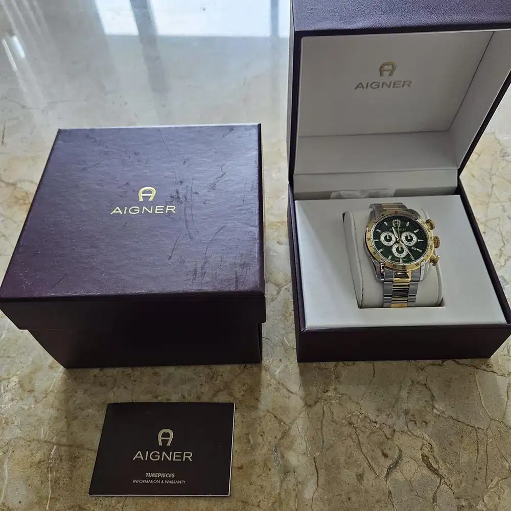 Aigner AGW 236005. Original Full Set. Garansi.