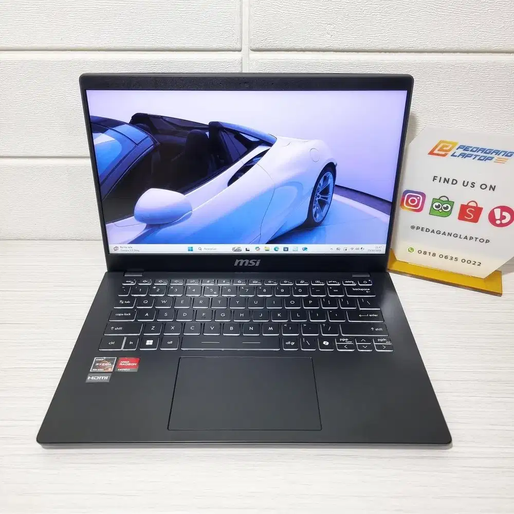 Laptop MSI Modern 14 C7M AMD RYZEN 5-7430U RAM 8GB SSD 512GB