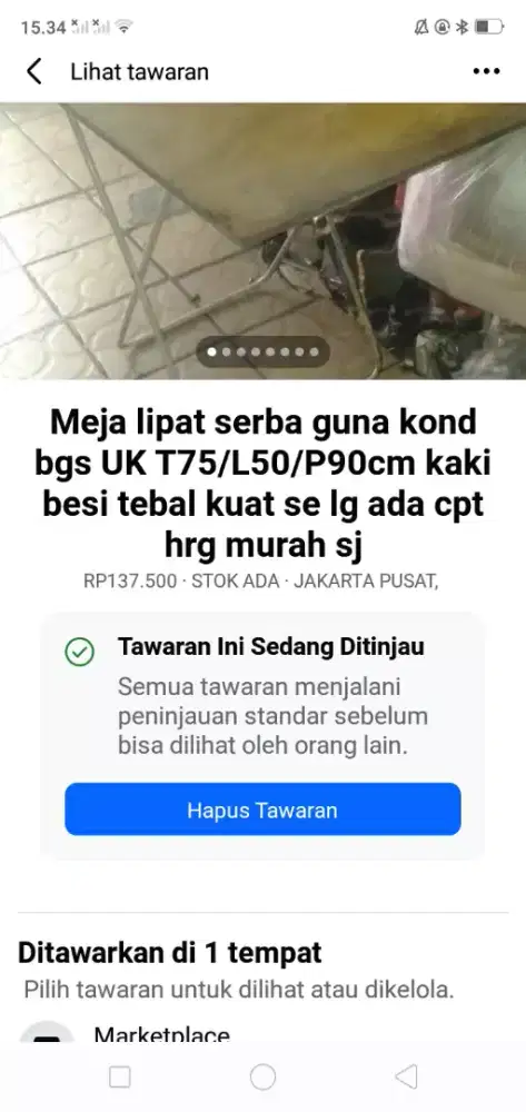 Cocok utk jualan pinggir jln meja lipat serba guna kond bgs hrg murah