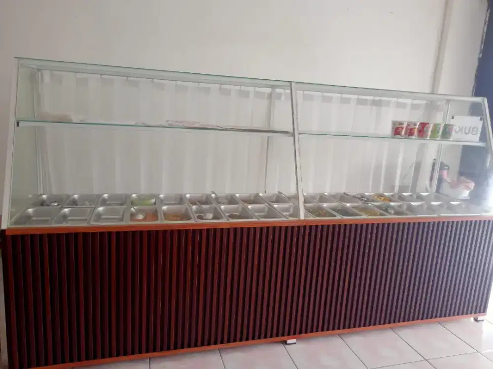 DIJUAL RAK DISPLAY MAKANAN WARTEG/PRASMANAN