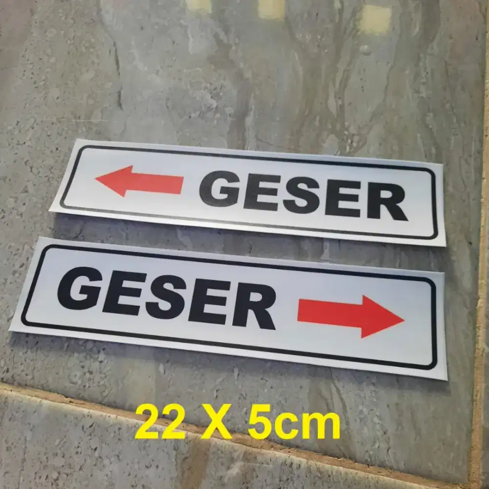 Stiker Informasi Petunjuk dll