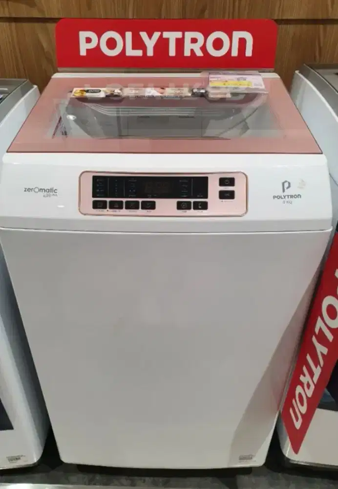 mesin cuci polytron otomatis pintu atas 8kg low watt