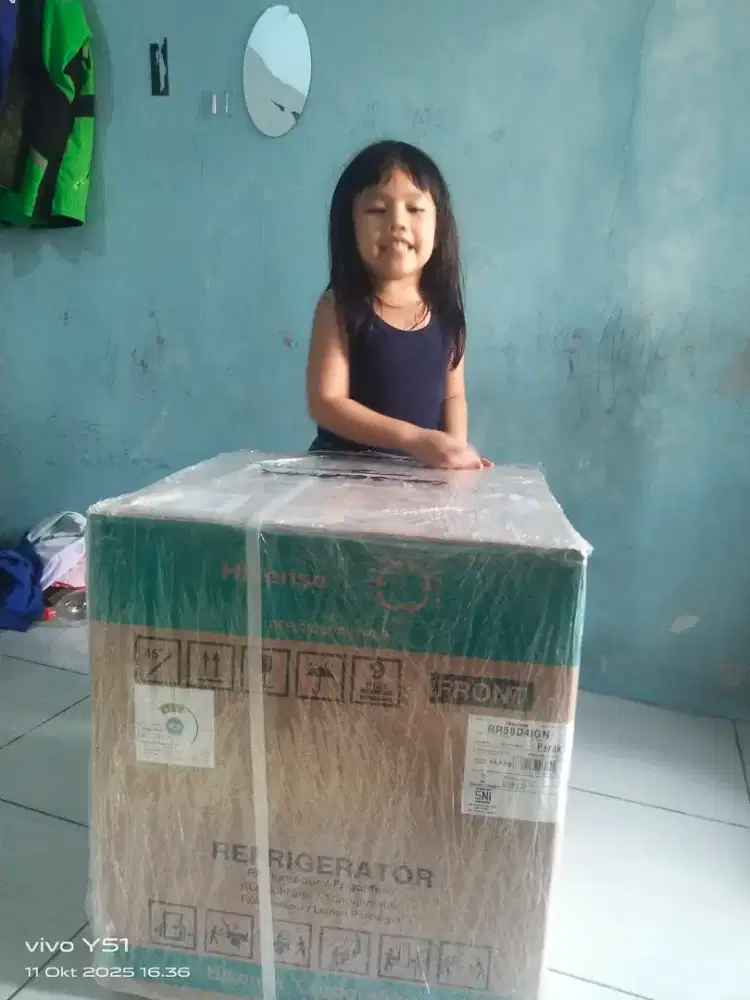 Kulkas mini pemakaian 1 bulan beli tanggal 11 bulan 10 2025