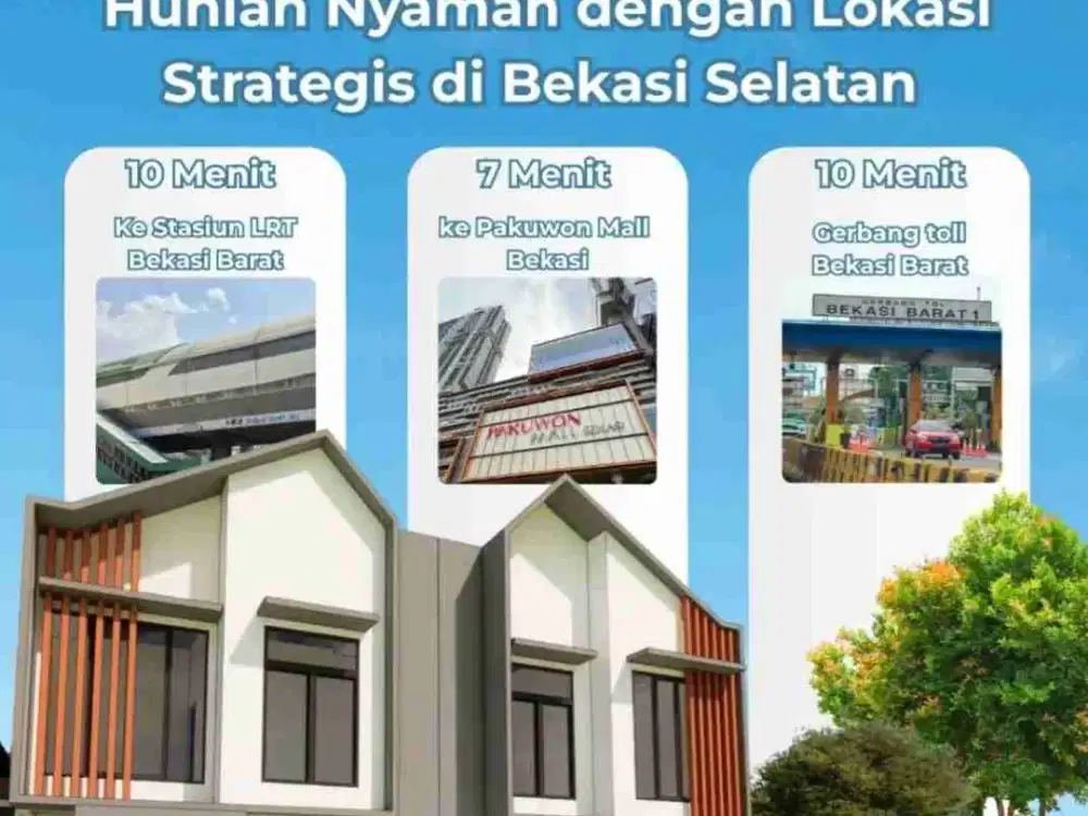 Rumah Baru dengan Model Scandinavian Di Taman Galaxy Bekasi Selatan