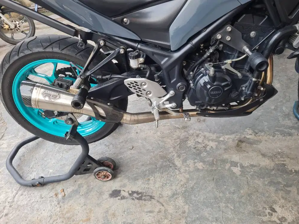 Knalpot R9 H2 Racing Carbon Yamaha R25 MT25 Original Full System