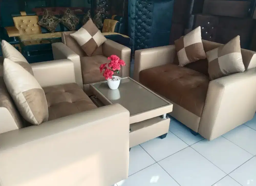 Sofa jokowi 221 cokelat