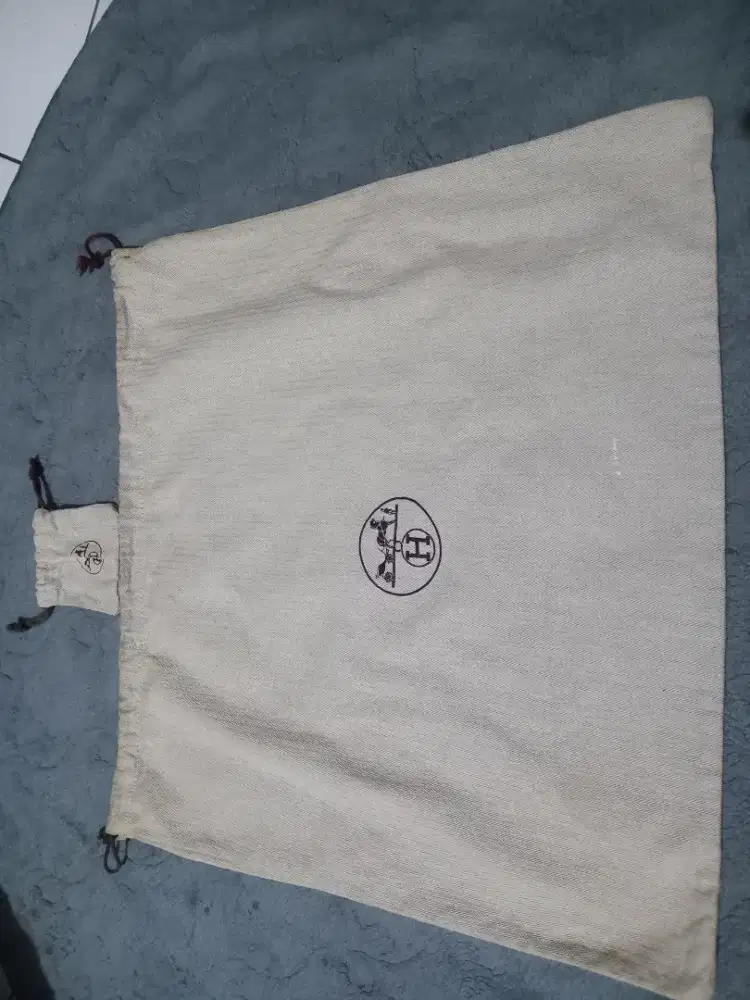 Small+Big Dust bag HERMES,size 10x10cm/47x53cm,Mulus
