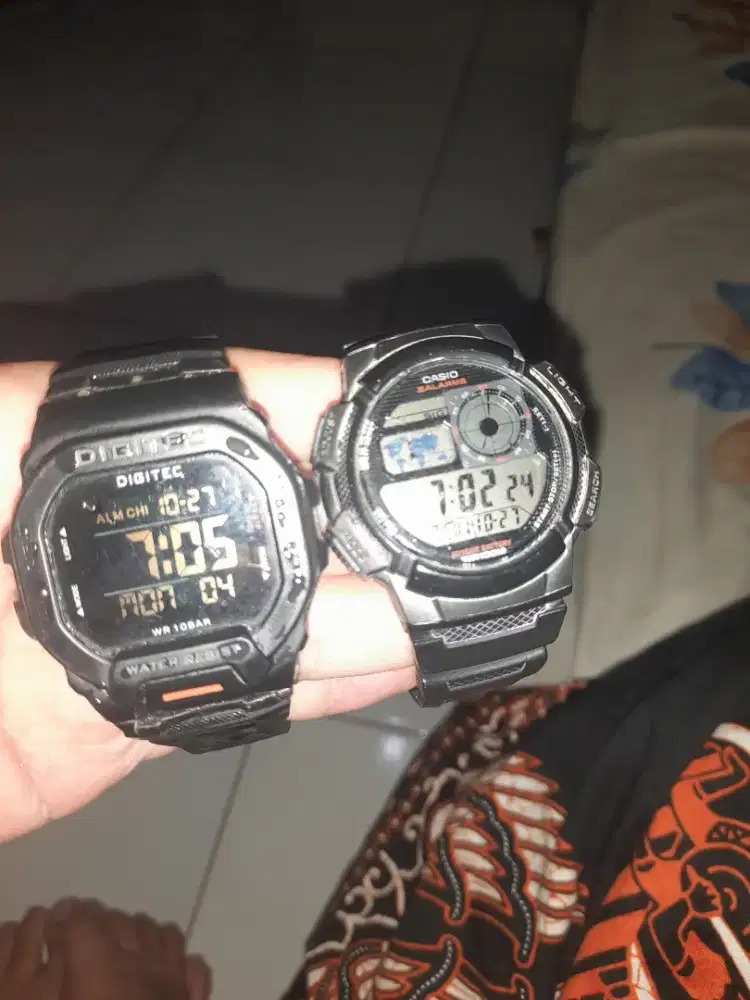 Dijual murah jam tangan casio dan digitec ori 500rb