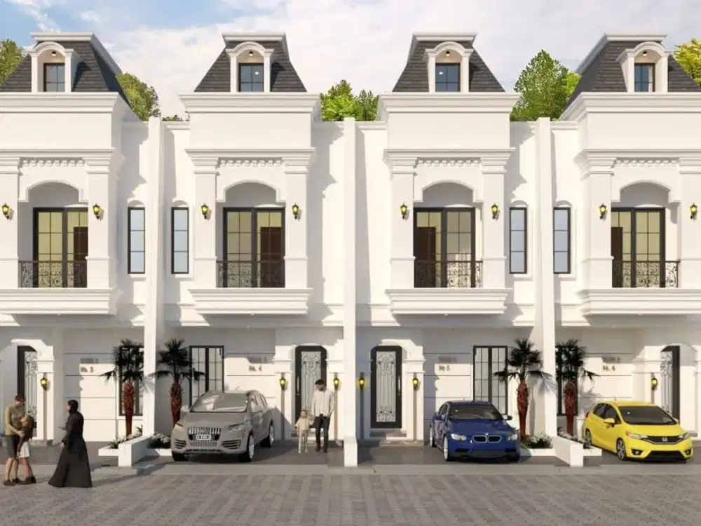 RUMAH 2,5 LANTAI 850jt DESAIN AMERICAN CLASSIC DEKAT KAMPUS GUNADARMA