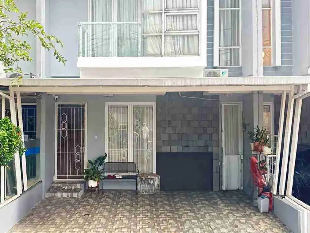 Dijual rumah mewah cluster 2 lantai di cibubur semi furnished bebas banjir