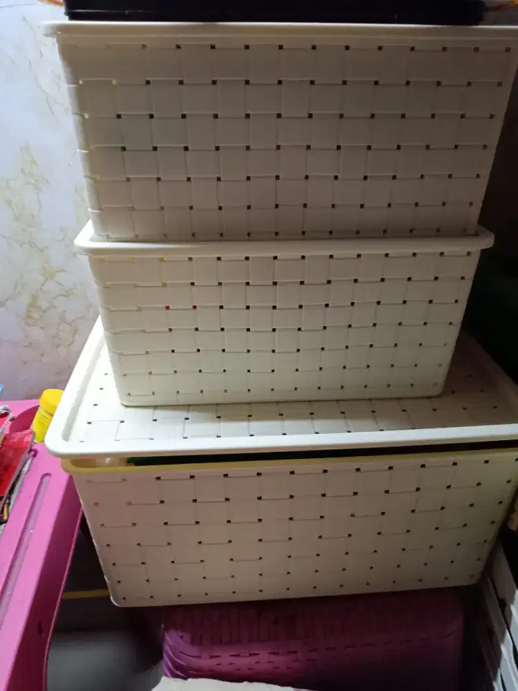 Storage box motif anyaman