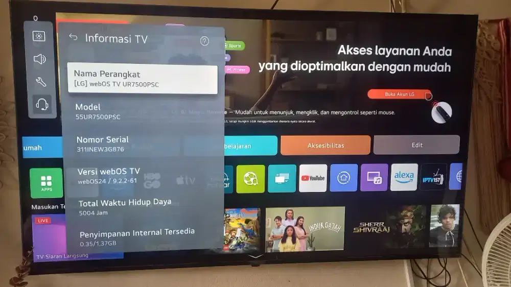 LG WebOs TV 55 inch UR7500PSC