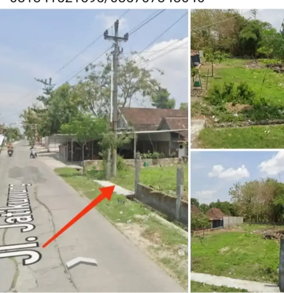 Jual tanah pinggir jln raya Jatikuwung lt 773m hrg 1,7jt/MTR nego