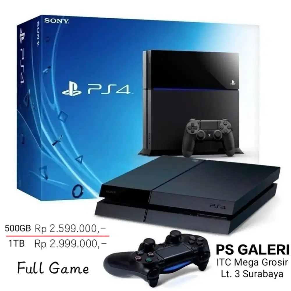 PS4 FAT HAND HDD 500GB/1TB FULL GAME PROMO 11-11