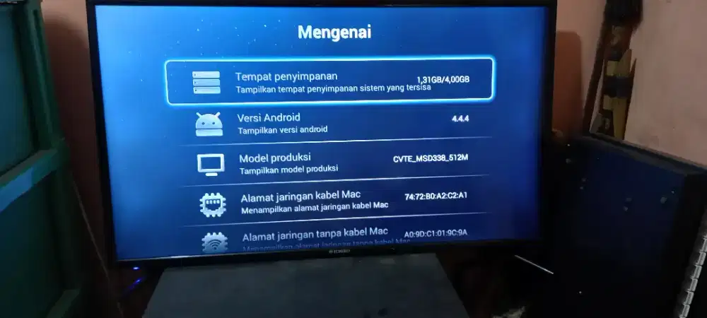 Tv smart android ichiko 39 inch