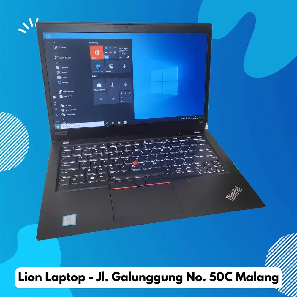 RAM 16GB SSD 512GB Core i5 Slim Lenovo Thinkpad T490s [27|10]