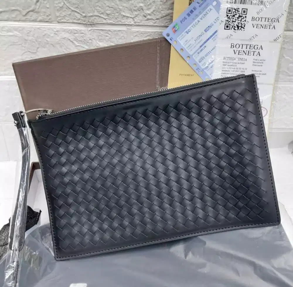 Handbag pouch clutch bottega slim bv sulam anyam #2