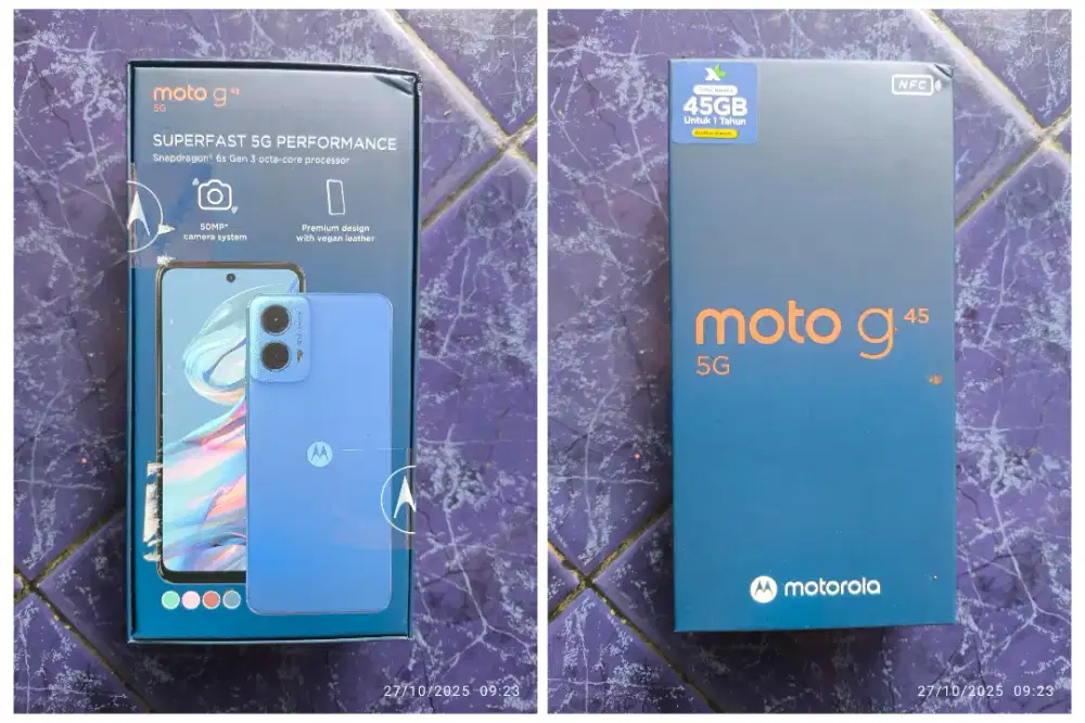 hape baru motorola g45 ram 8GB rom 256GB jaringan 5g