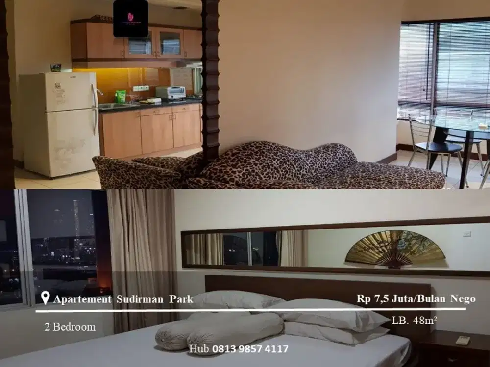 Disewakan Apartement Sudirman Park Mid Floor 2BR Full Furnished