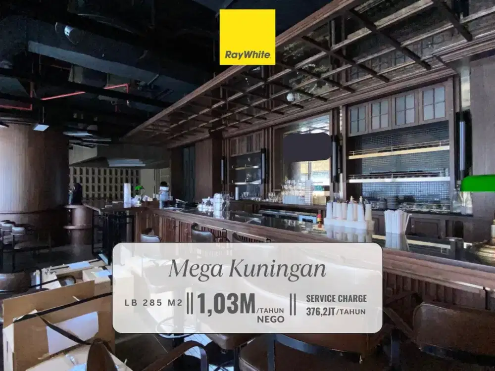 Premium Restaurant Space for Lease - CBD Mega Kuningan, Bare Price with Furnished Kitchen