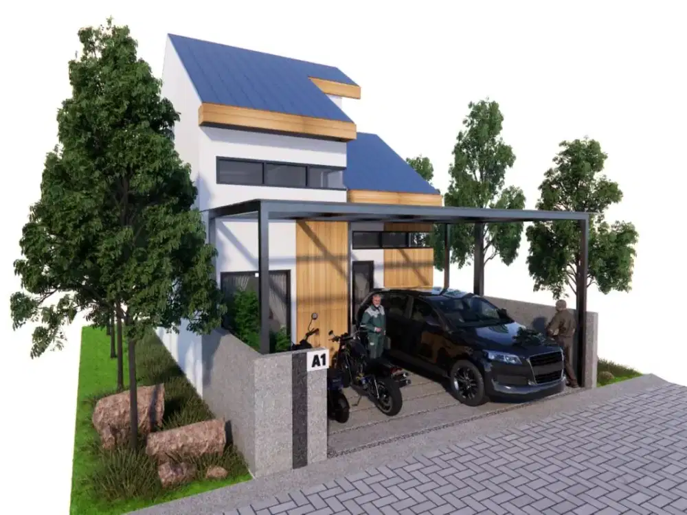 Rumah murah siap bangun dekat poros jalan kota malang