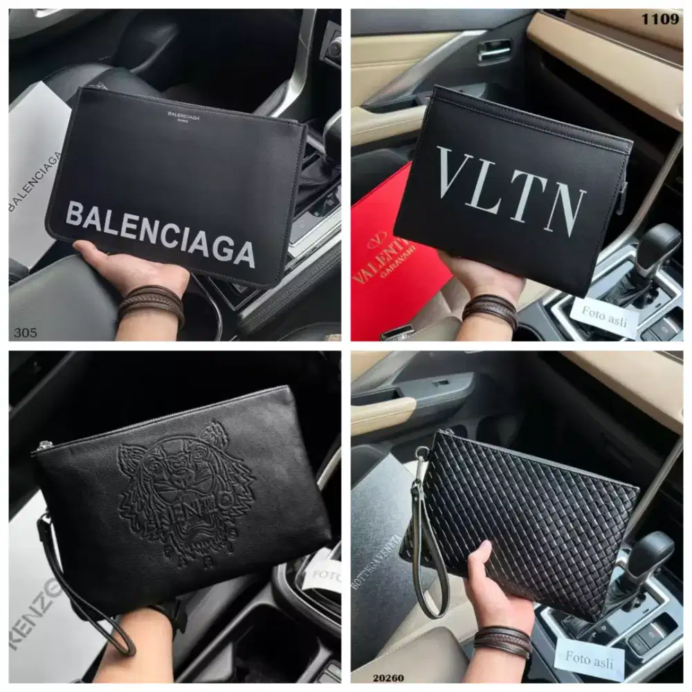 Clutch balenciaga pouch banyak model warna
