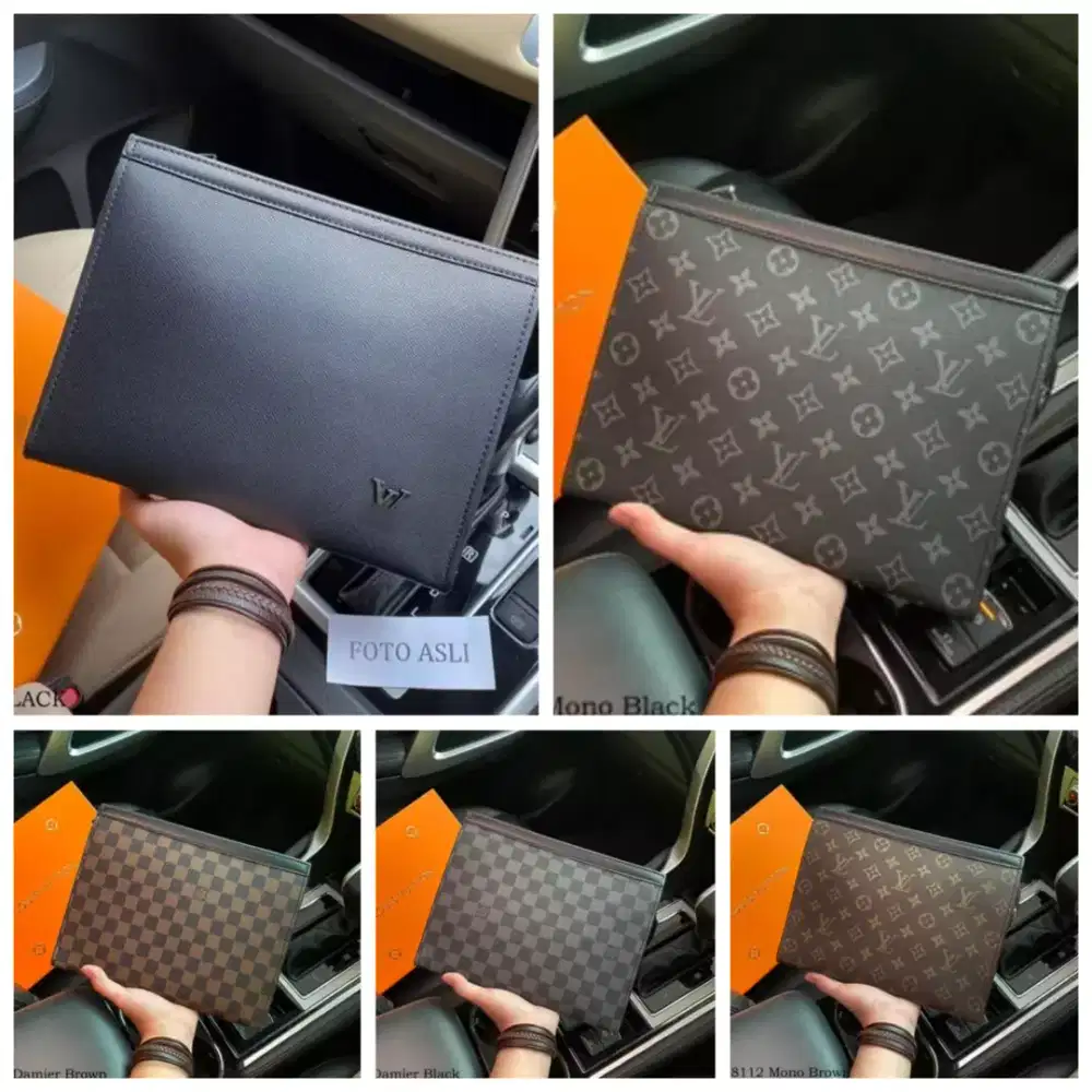 Clutch lv branded pouch banyak model warna