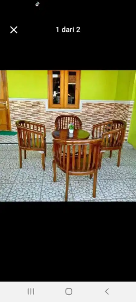 Kursi betawi lenong 4 k 1 meja