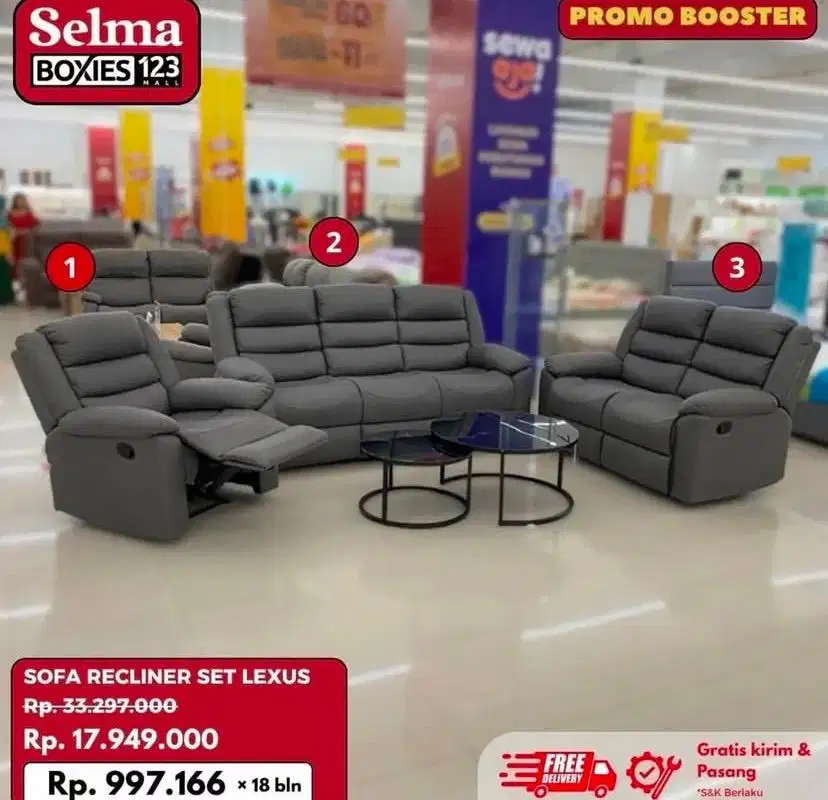 Set sofa reclainer
