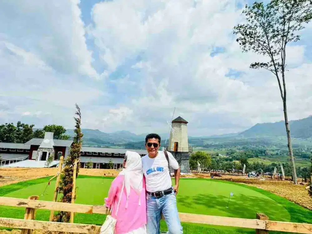 Tanah Kavling Nuansa EROPA SHM Bangun VILLA ada MINI GOLF View Gunung 500 MDPL Strategis Jalur Wisata PUNCAK 2 Bogor