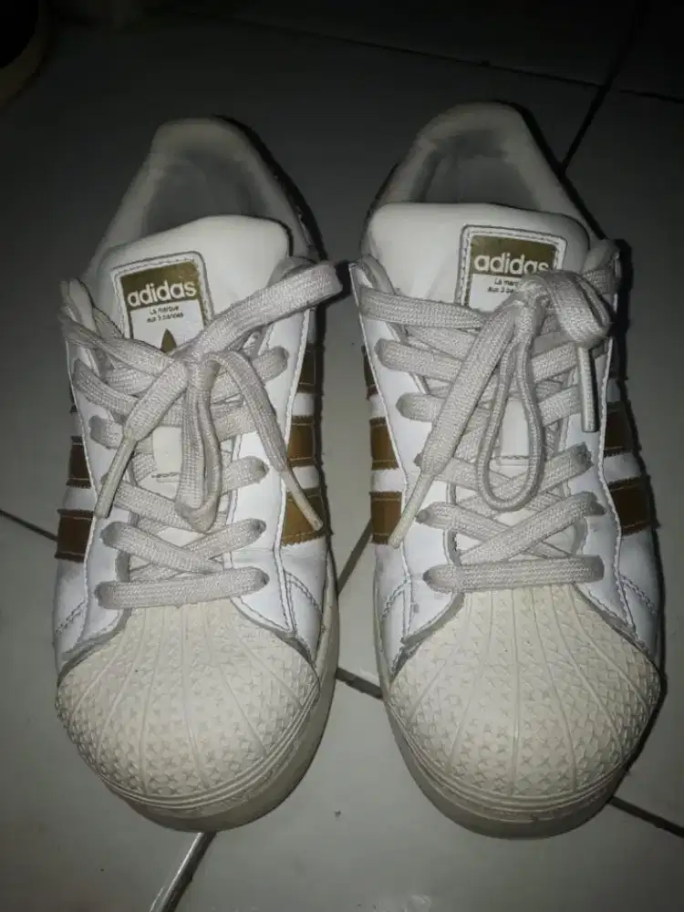 Sepatu Wanita Adidas Superstar Bold Cloud White - Warna Pemasok FY3653