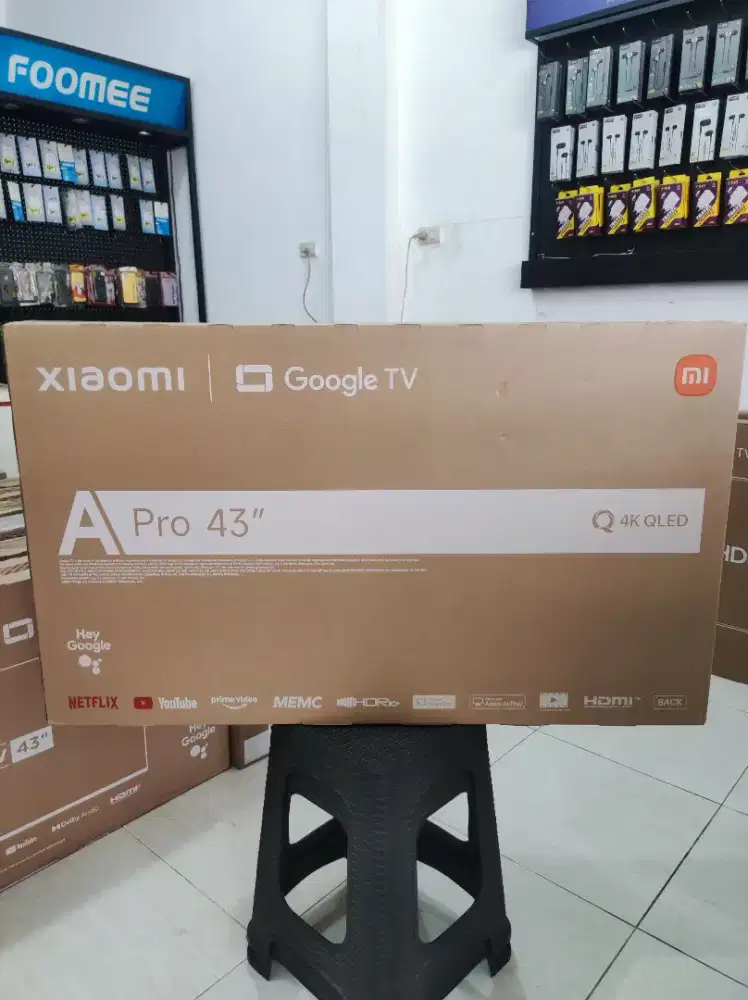 Xiaomi 43 A pro google Tv 4K layar Qled 2026