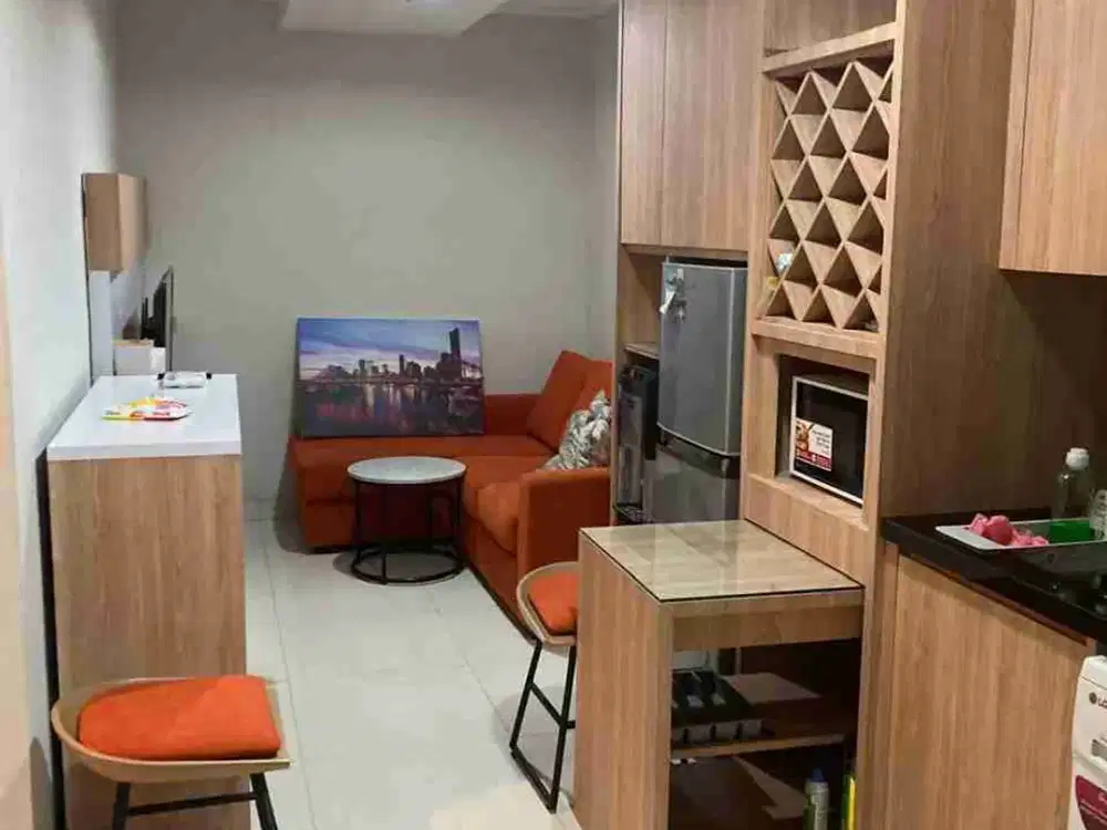 di sewakan apartemen the mansion kemayoran tipe 2 bedroom furnish