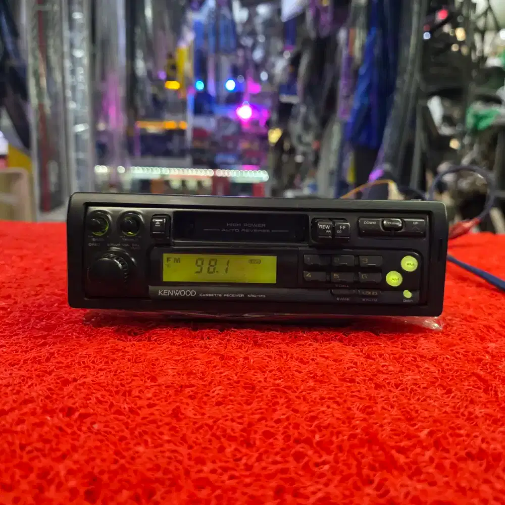 Head Unit Single Din KENWOOD KRC-170 Kaset Radio FM AM