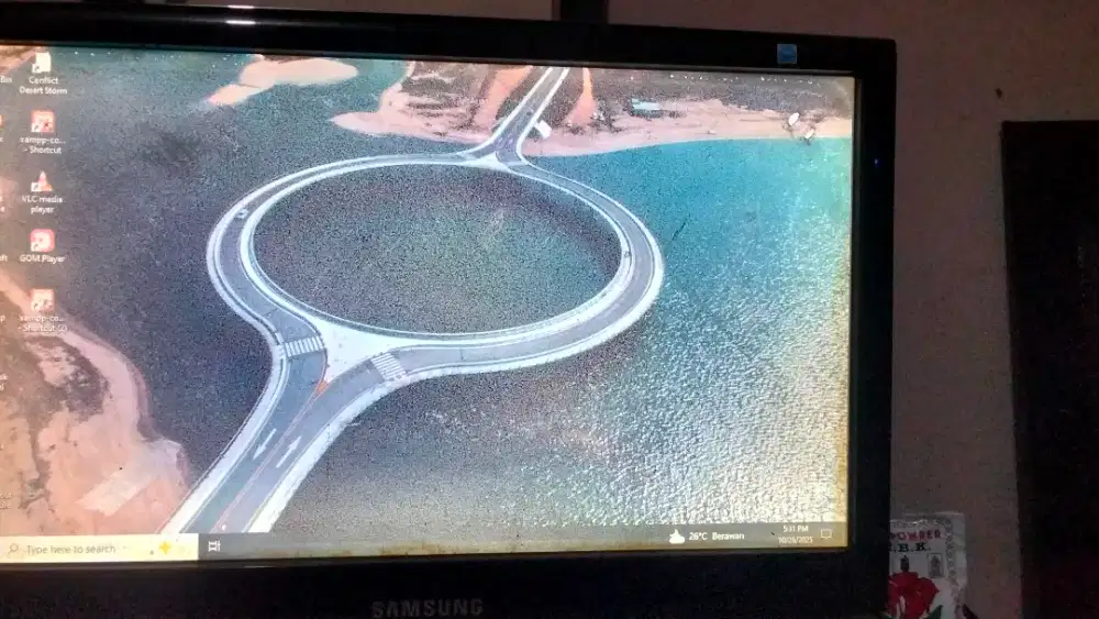 Layar Samsung 19inc minus Polaris