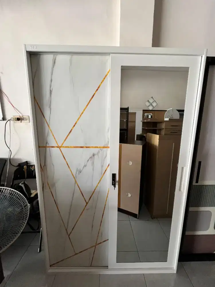 Lemari pakaian beai pintu sliding 2 jumbo termurah