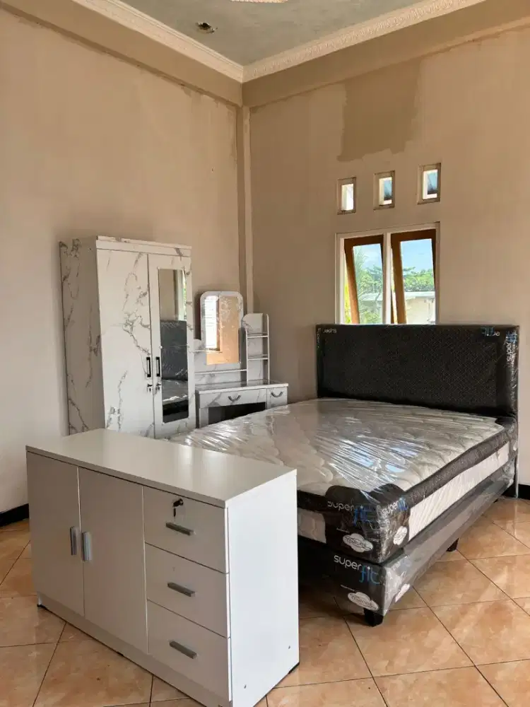 Satu paket kamar set springbed superfit terlarjs