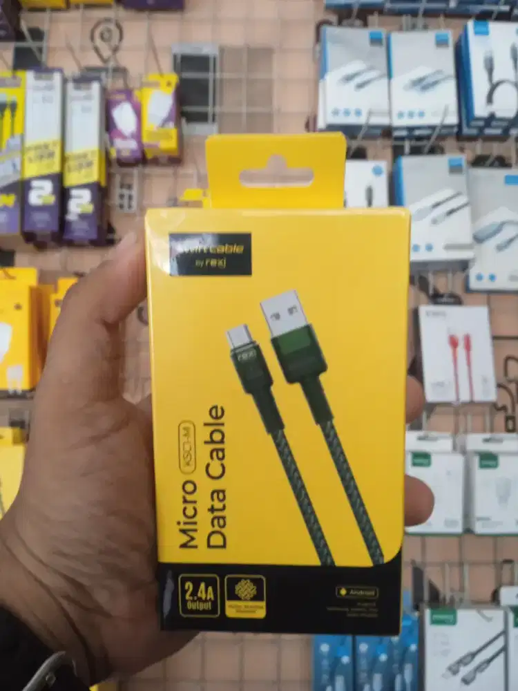 REXI KSC1-M Data Cable Micro 2.4A Output Nylon Braided Material