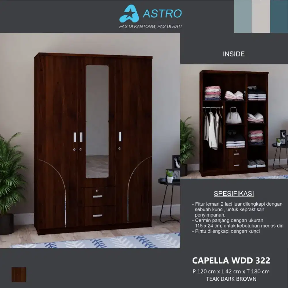 Promo sale lemari pakaian 3pintu termurah