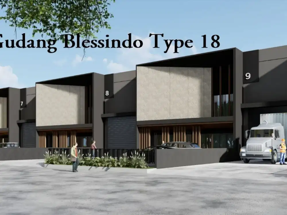 Gudang 3 in 1 Konsep di Blessindo Industrial Estate, Tangerang