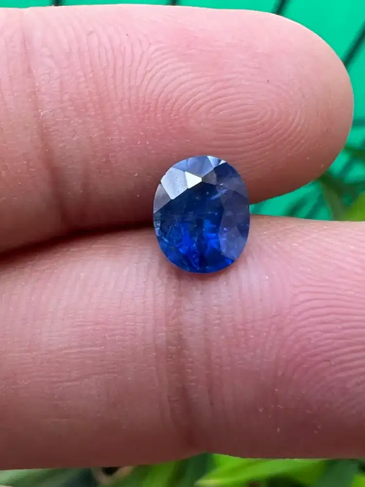 Natural royal blue sapphire 1,57 ct BIG Lab barang super kristal mewah