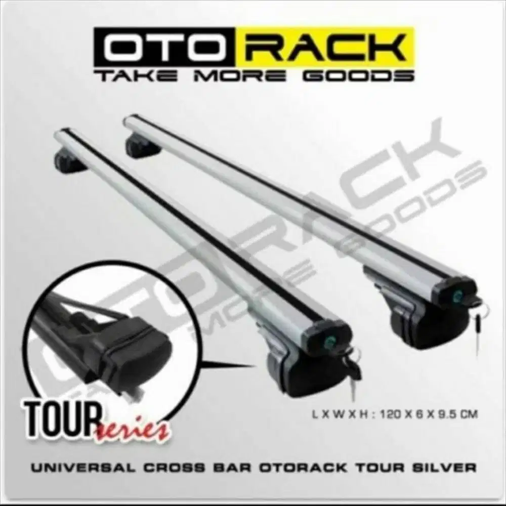 Cross Bar Otorack Rack Atas Roofrail Mobil Rush Terios Lama Load 75 kg