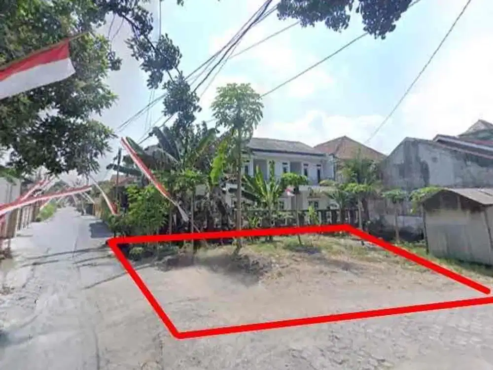 Dijual Tanah Pekarangan Hook 2 Muka Dekat Patangpuluhan