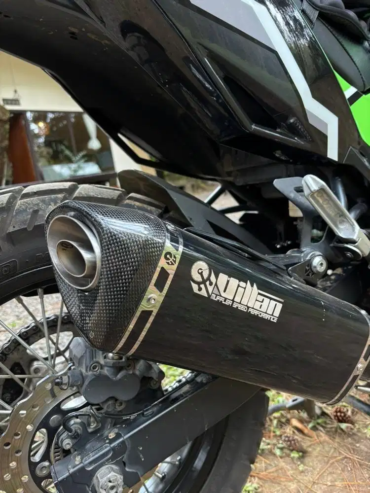 Knalpot Villan MV1 Black Fullsystem