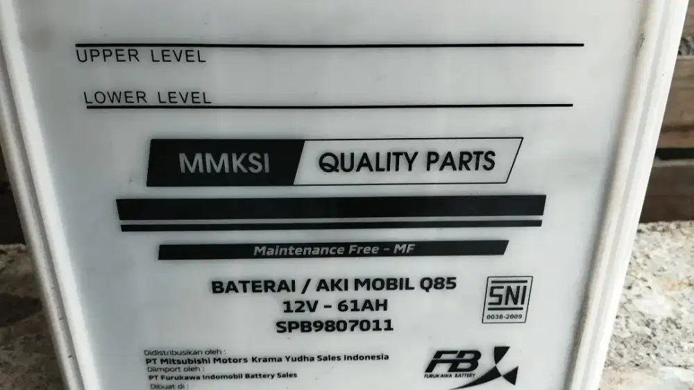 Accu aki bekas normal apik Q85 ori utk xpander cross mazda2 cx3 cx5