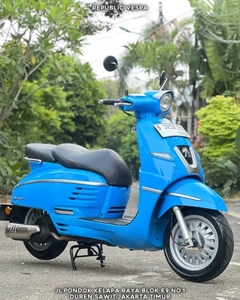 DIJUAL CEPAT PEUGEOT DJANGO 150i TH 2016 WARNA BIRU Perfect Condition